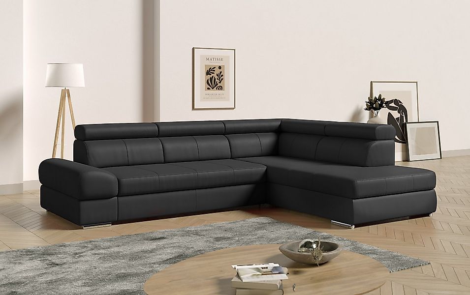 sit&more Ecksofa "Broadway L-Form", mit verstellbaren Kopfteilen, wahlweise günstig online kaufen