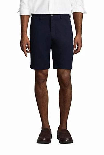 Bügelleichte Chino-Shorts, 23 cm, Herren, Größe: 46 Normal, Blau, Baumwolle günstig online kaufen