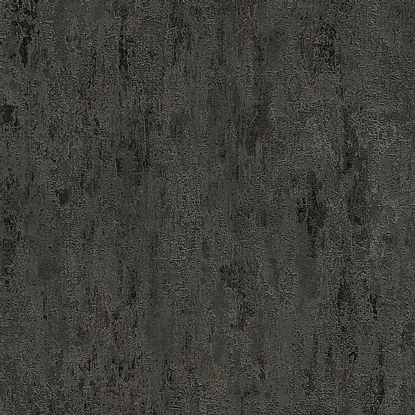 PROFHOME 326515-GU Ton-in-Ton Tapete Uni glänzend Schwarz Silber Grau 0,53 günstig online kaufen