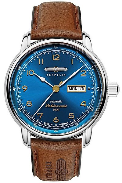 ZEPPELIN Automatikuhr Automatik 100 Jahre Méditerranée Braun/Blau günstig online kaufen