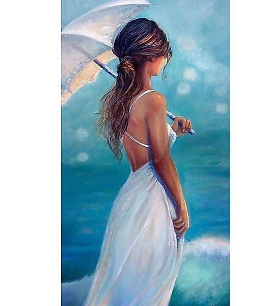 Rötting Design Malen nach Zahlen Diamond Painting Set 5D DIY Motiv Frau mit günstig online kaufen