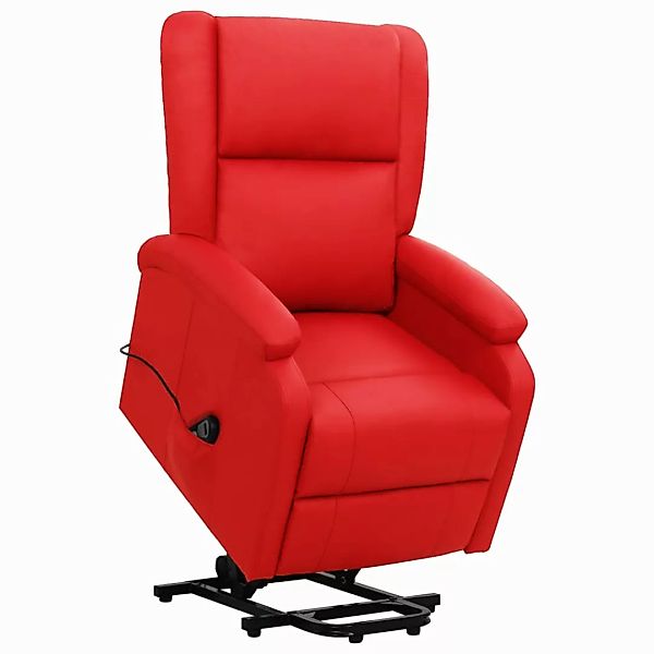 vidaXL Sessel Aufstehsessel Rot Kunstleder (1-St) günstig online kaufen