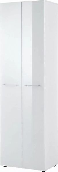 freiraum Garderobenschrank 406 (BxHxT: 59x197x40 cm) in weiss mit 2 Türen u günstig online kaufen