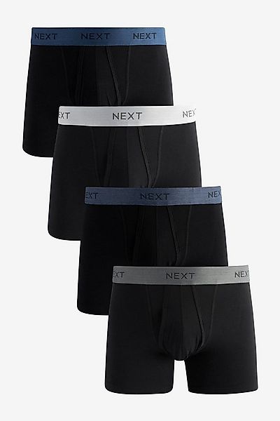 Next Boxershorts Schlüpfer aus Baumwoll-Modal-Mischung im 4er-Pack (4-St) günstig online kaufen