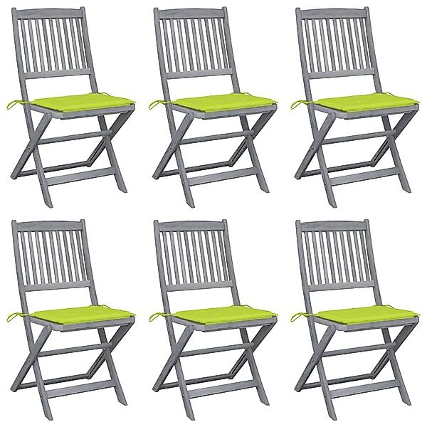 vidaXL Gartenstuhl Klappbare Gartenstühle 6 Stk. günstig online kaufen