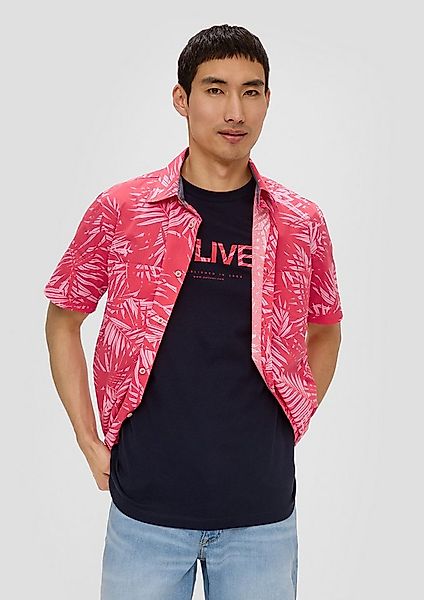 s.Oliver Kurzarmhemd Hemd Kurzarmhemd mit Button-Down-Kragen günstig online kaufen