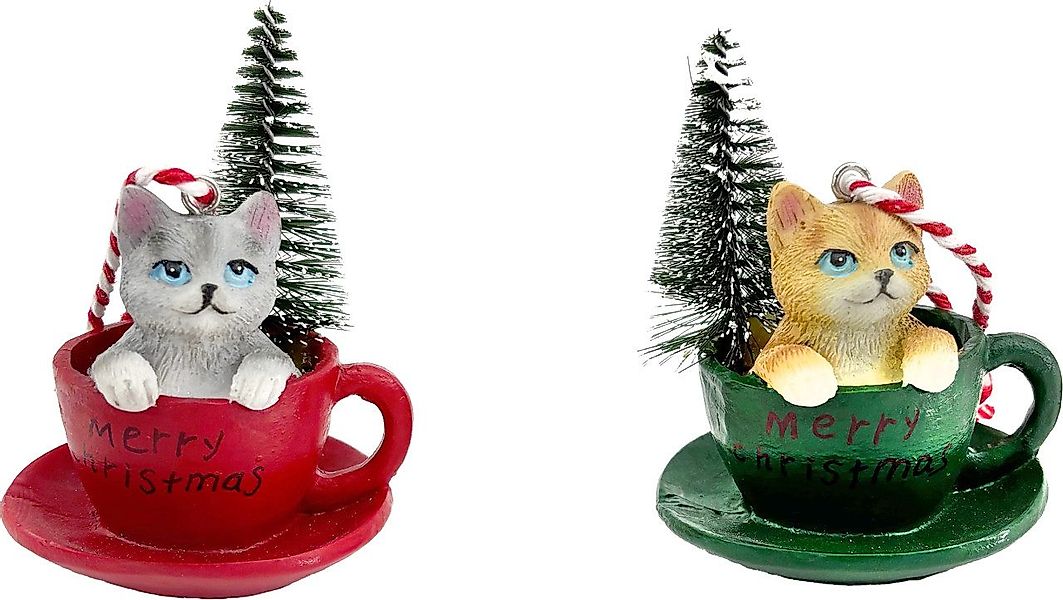 Trend Line Weihnachtsfigur Dekofigur Katze in günstig online kaufen