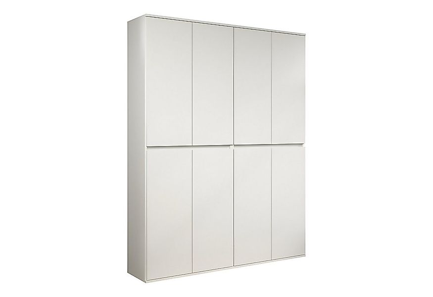 trendteam Stauraumschrank Garderobenschrank Mehrzweckschrank weiß 148x191x3 günstig online kaufen