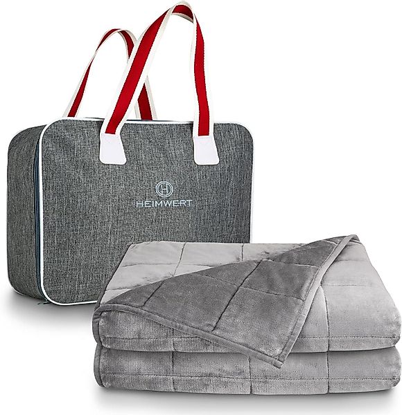 HEIMWERT Gewichtsdecke Gewichtsdecke Therapiedecke 6kg, Füllung: günstig online kaufen