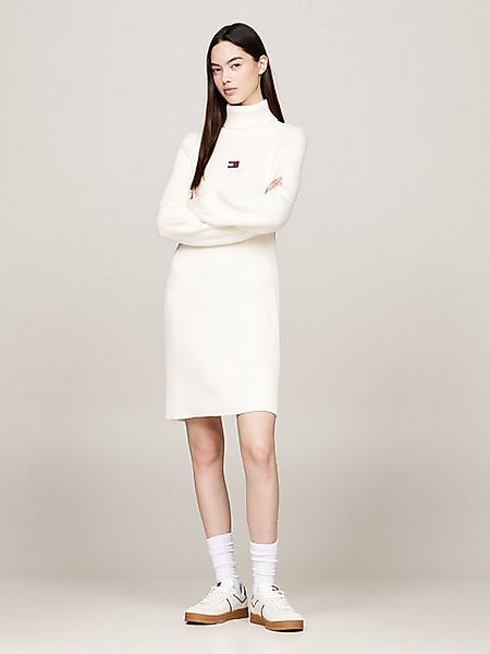 Tommy Jeans Strickkleid TJW MOCKNECK BADGE SWEATER DRESS mit Stehkragen, Lo günstig online kaufen