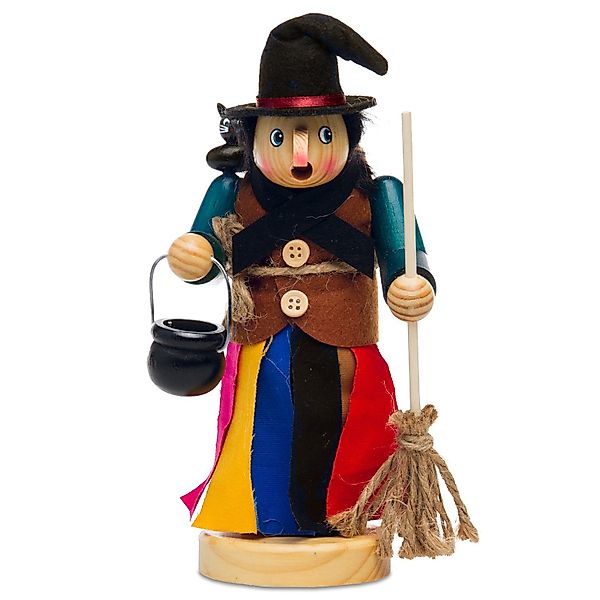SIKORA Weihnachtsfigur RM-H Holz Räuchermännchen Hexe günstig online kaufen