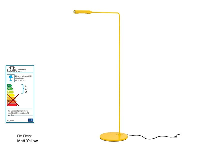 FLO Floor Stehlampe gelb günstig online kaufen
