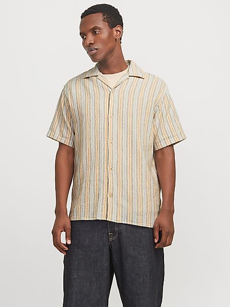 Jack & Jones Herren Kurzarm Hemd JORCOBA STRIPE RESORT SHIRT SS - Relaxed F günstig online kaufen