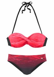 LASCANA Bügel-Bandeau-Bikini mit Farbverlauf in Batik-Optik günstig online kaufen