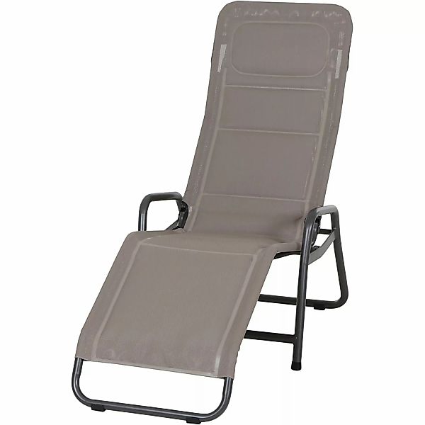 Siena Garden Kippliege Fano Braun 143x67x116 cm günstig online kaufen