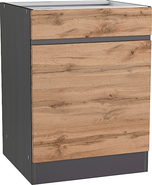 KOCHSTATION Unterschrank "KS-Riesa", Breite 60 cm, MDF-Fronten günstig online kaufen