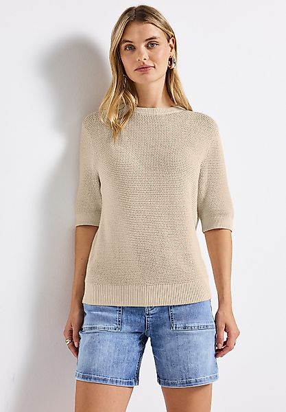 STREET ONE Kurzarmpullover Feel Good Fit günstig online kaufen