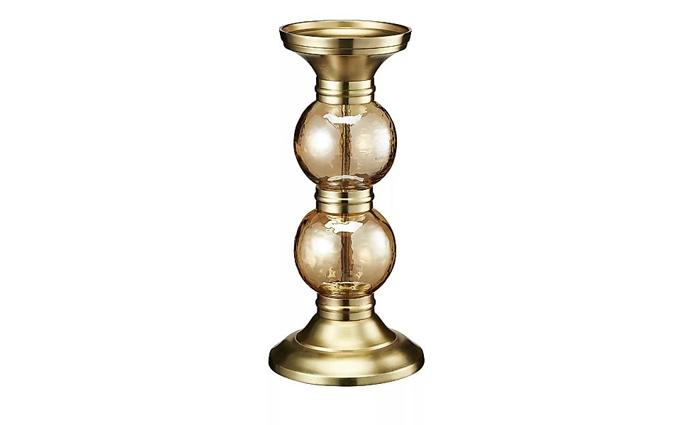 Kerzenhalter - gold - Aluminum, Glas , Edelstahl - 29 cm - Sconto günstig online kaufen