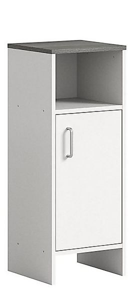 xonox.home Hochschrank in weiß mit einer Tür und 3 Fächern. Abmessungen (Bx günstig online kaufen