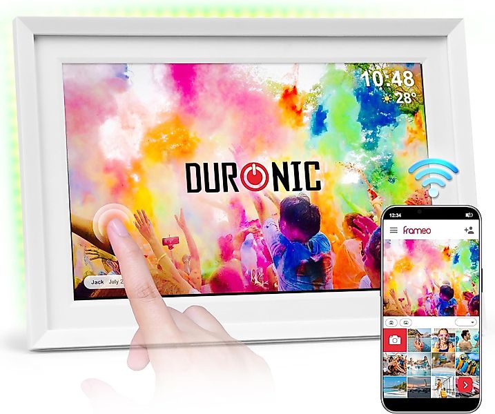 Duronic PF2A WE digitaler Bilderrahmen, Frameo günstig online kaufen