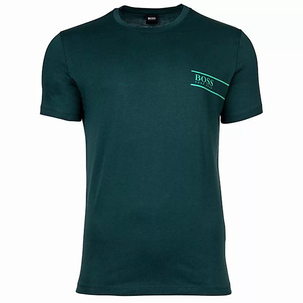 HUGO BOSS Herren T-Shirt - Rundhals, Pure Cotton, Logo Dunkelgrün 2 M günstig online kaufen