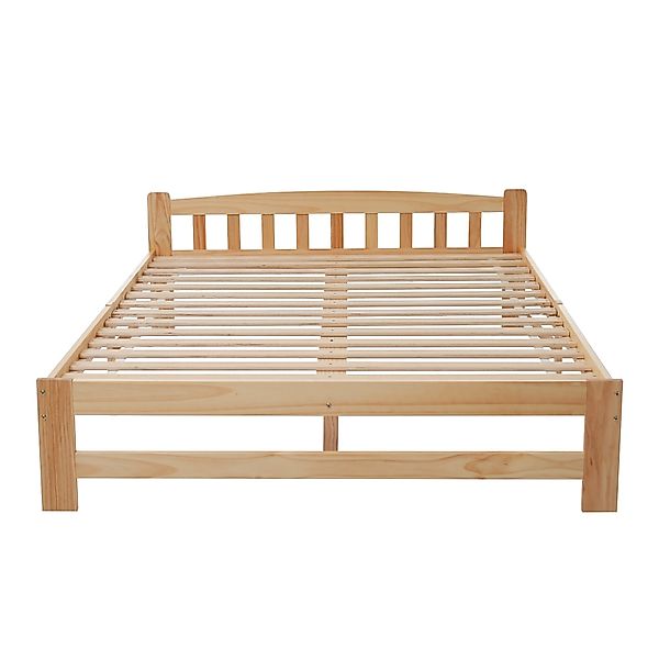 Yemaster Holzbett Massivholzbett mit Kopfteil und günstig online kaufen