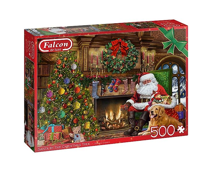 Jumbo Spiele Puzzle Falcon Federica Galanti Weihnachtsmann am Weihnachtsbau günstig online kaufen