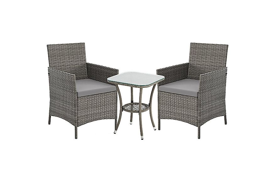 SVITA Balkonset BROOKLYN BISTRO, (Set (3-tlg), 1 Tisch, 2 Stühle), Sitzgrup günstig online kaufen