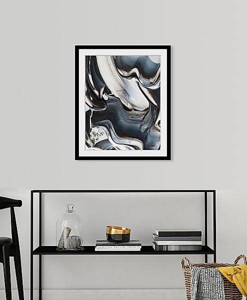 queence Bild "Abstrakte Auqrellfarben", Abstrakt-Kunst-Gemälde-Figuren, HD günstig online kaufen