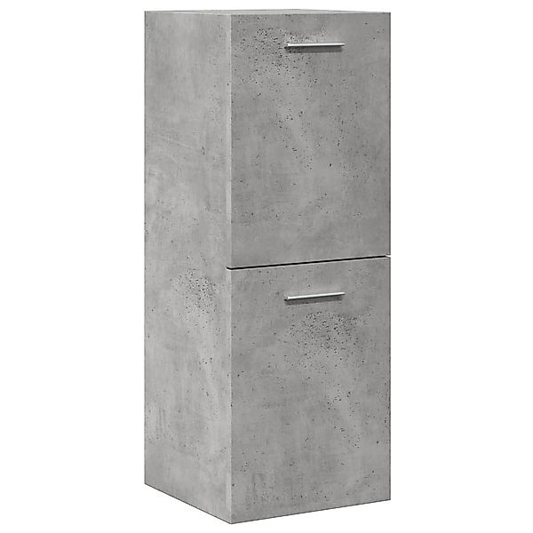 vidaXL Badezimmer-Set Bad-Hängeschrank Betongrau 30x30x80 cm günstig online kaufen