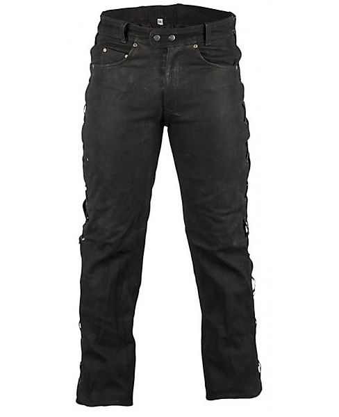 MDM Lederhose Herren Bikerjeans Lederhose Nubuk günstig online kaufen