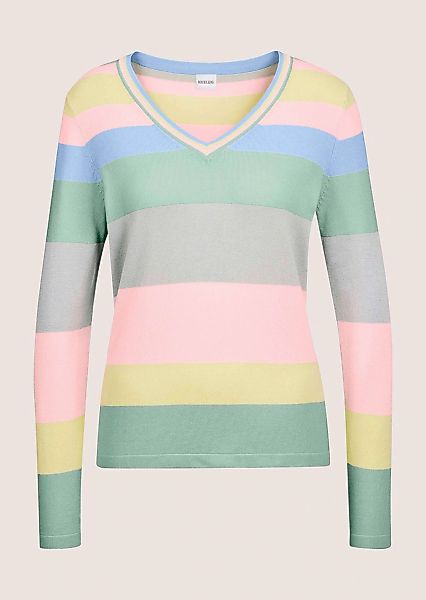 MADELEINE Longpullover "Pullover V-Pullover mit langen Ärmeln" günstig online kaufen