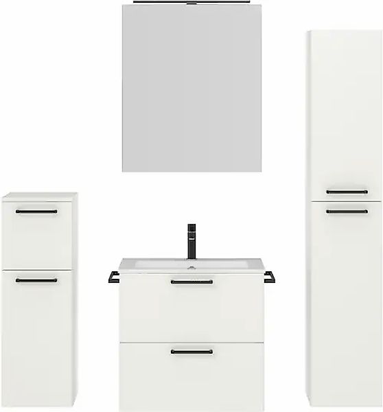 nobilia® Badmöbel-Set »Tolvina« vormontiert, mit Soft-Close, 4 Stk. tlg. günstig online kaufen