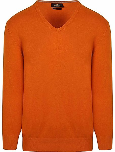 Steppin' Out Pullover Cotton Cashmere V-Ausschnitt Orange  - Größe XXL günstig online kaufen