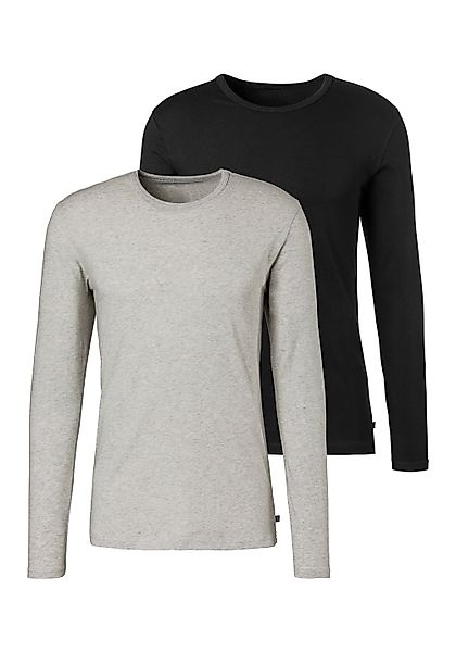 H.I.S Langarmshirt, 2er-Packer Packung, Doppelpack Unterziehshirt aus Baumw günstig online kaufen