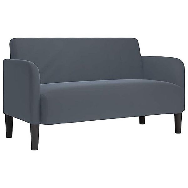 vidaXL Sofa Zweisitzer-Sofa Dunkelgrau 109 cm Samt günstig online kaufen