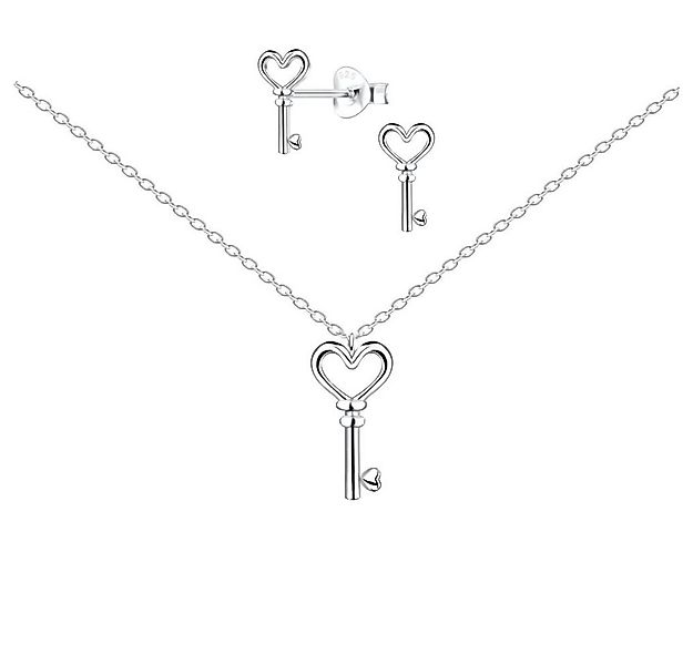 ALEXANDER YORK Schmuckset SCHLÜSSEL, 4-tlg. (Kette mit Anhänger, Ohrstecker günstig online kaufen