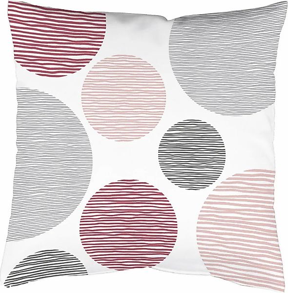 HOME WOHNIDEEN "BORDEN" Kissenhülle mit Füllung, 1 Stück günstig online kaufen