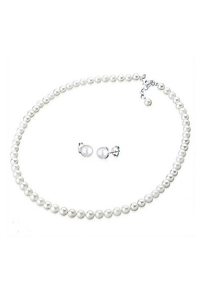 Elli Schmuckset Muschelkernperlen 925 Sterling Silber günstig online kaufen
