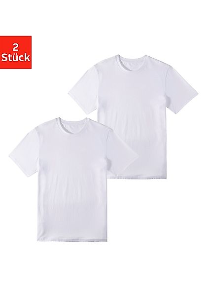 John Devin T-Shirt 2 Stk. tlg. aus angenehmer Baumwollqualität günstig online kaufen