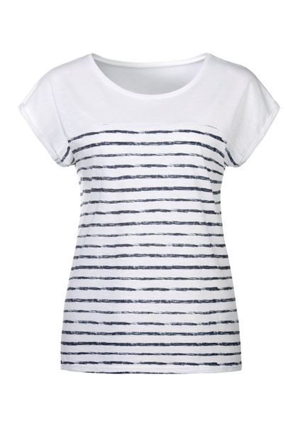Beachtime T-Shirt "mit Streifendesign" aus weicher Baumwoll-Qualität günstig online kaufen