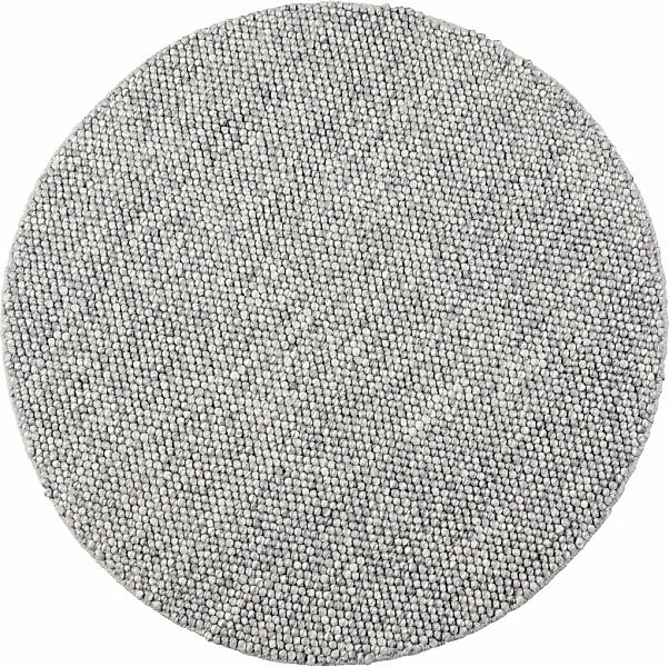 my home Wollteppich »Wolly«, rund, 14 mm Höhe, Wolle, handgewebt, Handweb T günstig online kaufen