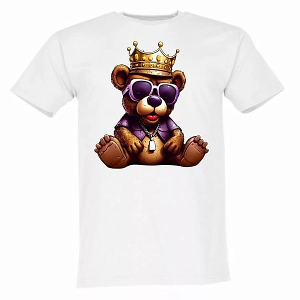 Banco T-Shirt Gangster Bär mit Krone aus 100% Baumwolle günstig online kaufen