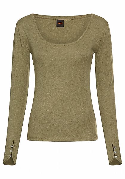 BOSS ORANGE Langarmshirt "Edeline Premium Damenmode" günstig online kaufen