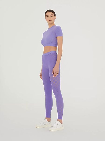 Wolford - Dots Illusion Net Crop Top, Frau, ultra violet, Größe: M günstig online kaufen