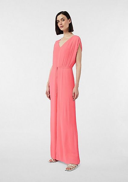 comma Jumpsuit Overall Plissierter Overall mit Bindedetail günstig online kaufen
