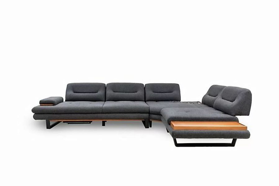 JVmoebel Ecksofa Designer Ecksofa L-form Luxus Grau Möbel für Wohnzimmer Wo günstig online kaufen