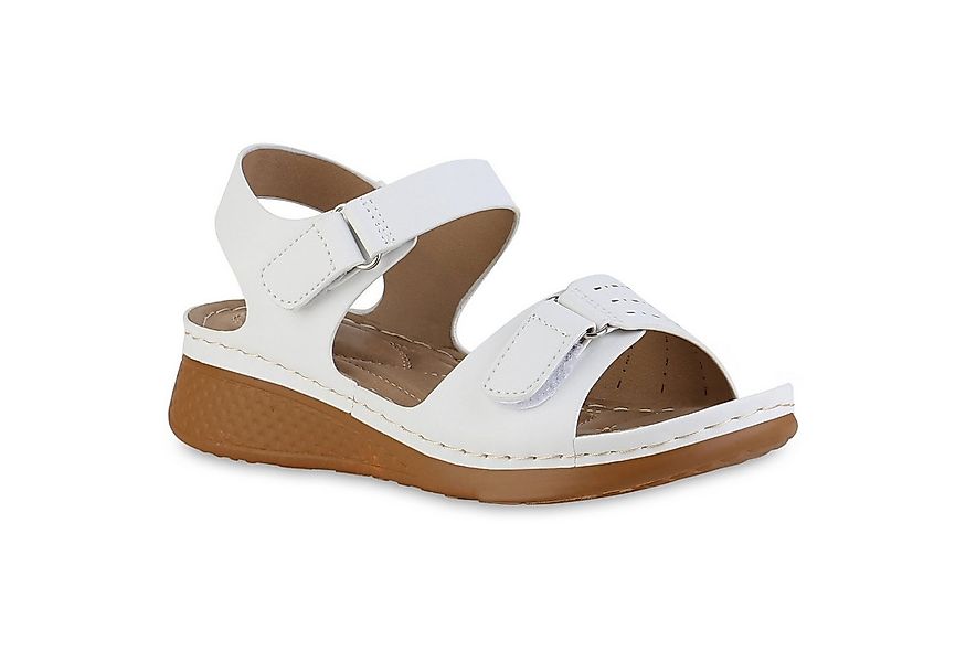 VAN HILL 841627 Sandale Damen Komfort Sandalen Bequem Cut-outs Freizeit Led günstig online kaufen