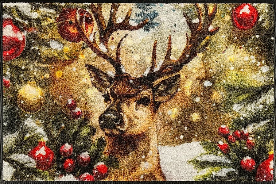 wash+dry by Kleen-Tex Fußmatte Festive Spirit, rechteckig, Höhe: 7 mm, wasc günstig online kaufen