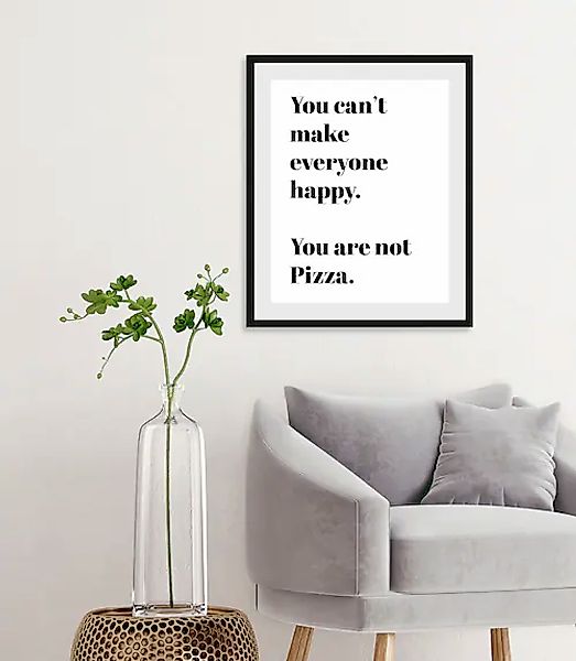 queence Bild »You are not Pizza«, Schriftzüge-Schriftzug-Sprüche & Texte-Hu günstig online kaufen